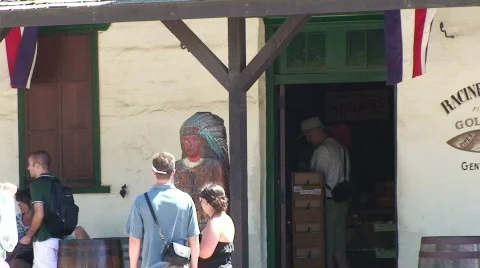 Native Shop in Old Town HD Stock Footage 478269