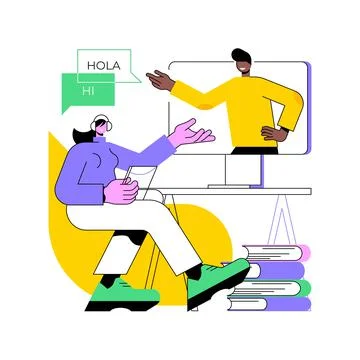 Native speaker isolated cartoon vector illustrations. Stock Illustration