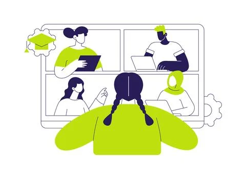Native speaker isolated cartoon vector illustrations. Ilustración de archivo
