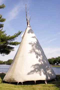 Native Tee Pee Foto stock