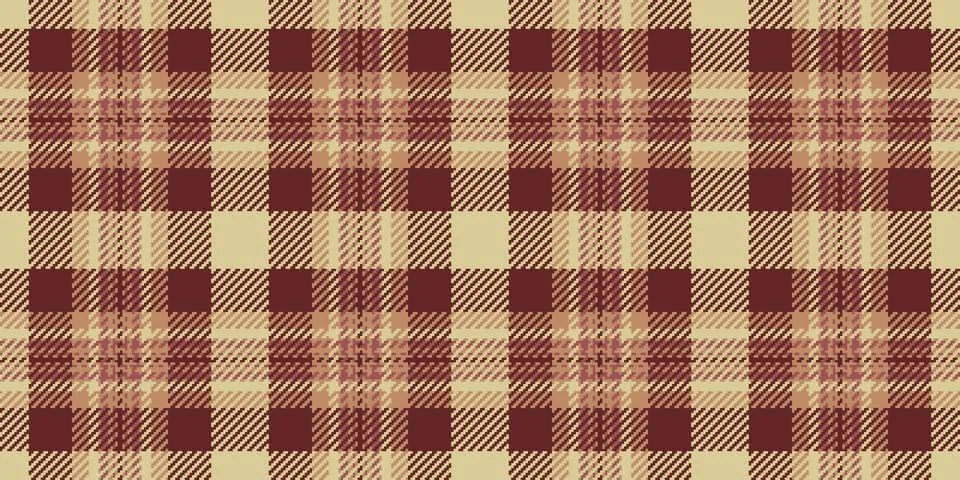 Native textile check fabric, layered background texture vector. Blanket pla.. Stock Illustration