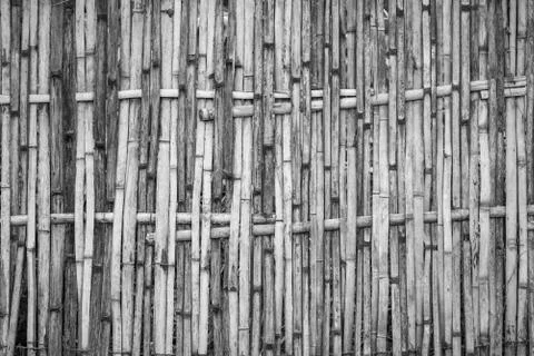 Native Thai style bamboo wall. Bamboo pattern basketry handmade 写真素材