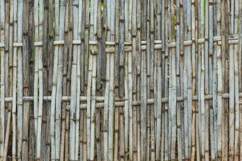 Native Thai style bamboo wall. Bamboo pattern basketry handmade 写真素材