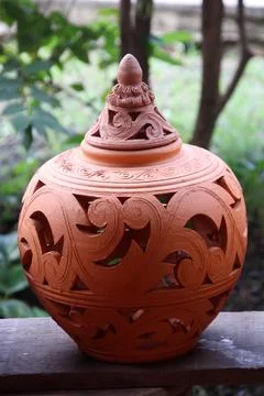 Native Thai terra cotta. Foto stock
