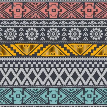 Native tribe pattern background wallpaper Illustrazione stock