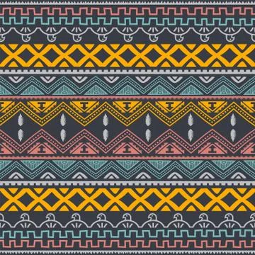 Native tribe pattern background wallpaper Stock Illustration