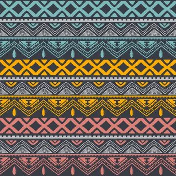 Native tribe pattern background wallpaper Illustrazione stock