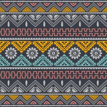 Native tribe pattern background wallpaper Stock Illustration