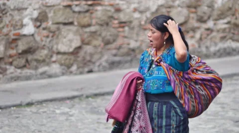 NATIVE WOMAN SOUTH AMERICA Stock Footage 59596740