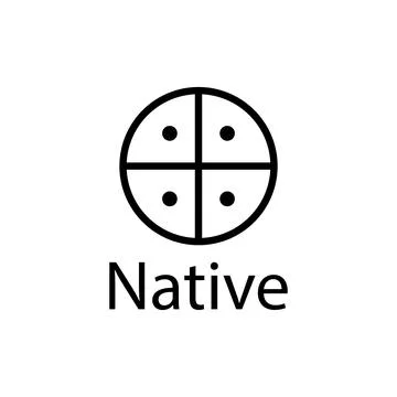 Nativei religious symbol icon vector Stock Illustration