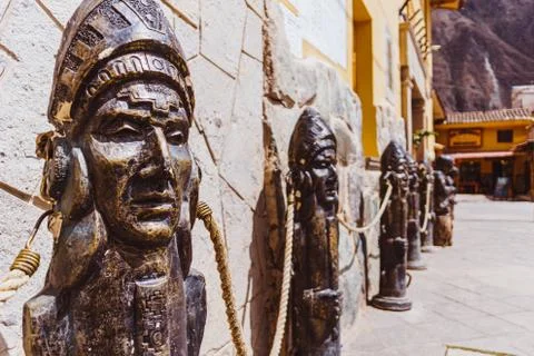 Natives statues Stock Photos