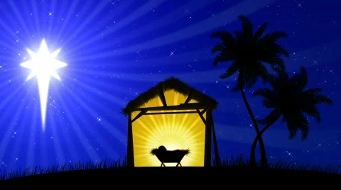 Nativity 02 (Animated Background) Stock Footage 681257