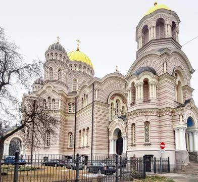 Nativity Cathedral in Riga Stock Photos
