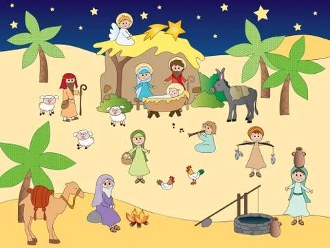 Nativity Stock Illustration