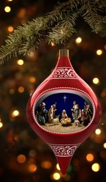 Nativity ornament Stock-Fotos