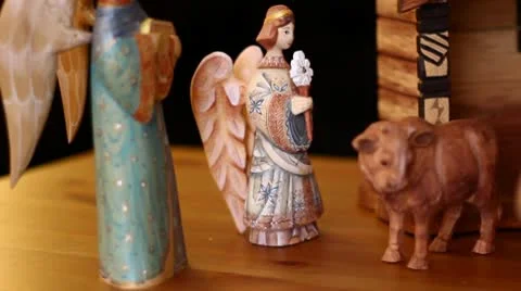 A nativity scene Stock Footage 10723178