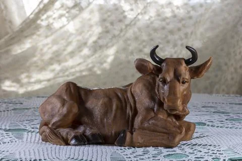 Nativity scene Ox Foto stock