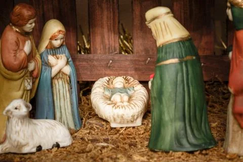 Nativity scene Stock Photos