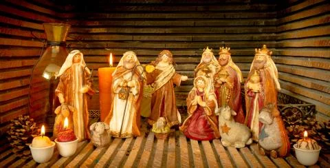 Nativity scene Stock Photos