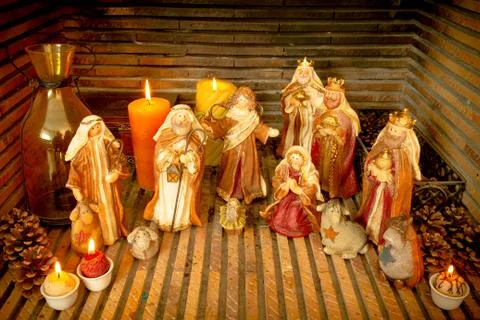 Nativity scene Stock Photos