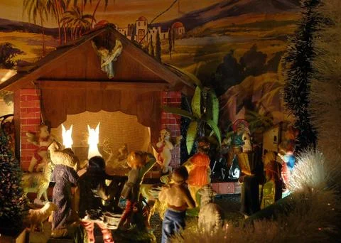 Nativity scene Stock Photos