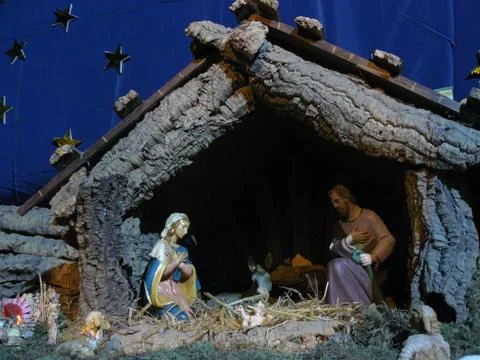 Nativity scene Foto stock