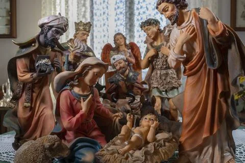 Nativity scene Stock Photos