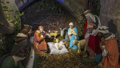 Nativity scene Stock Photos