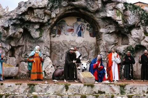 The nativity scene Stock Photos