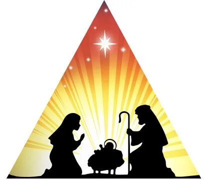 Nativity Silhouette Stock Illustration