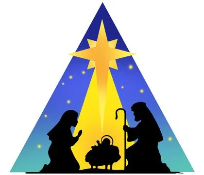 Nativity Silhouette Stock Illustration