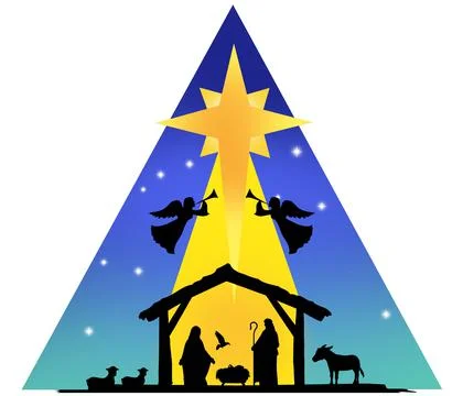 Nativity Silhouette Stock Illustration