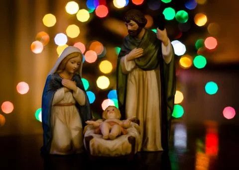 Nativity statues Stock Photos