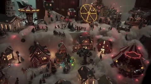 Nativity village animation with lights Stock-Footage 45561095