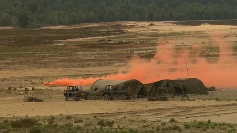 NATO allies forces demonstration during Exercise Noble Jump - 2015 Stock Footage 97697765