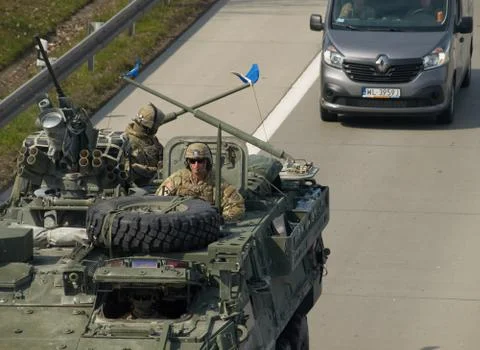 NATO convoy Stock Photos