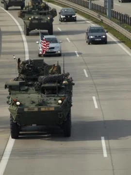 NATO convoy Stock Photos