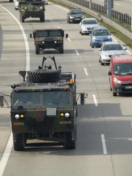 NATO convoy Stock Photos