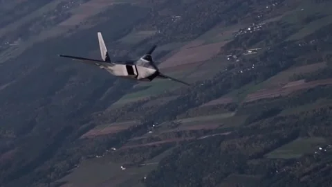 NATO Fighter Jets Flying Over Poland Ready to Stop Russian Aggression (6) Stock Footage 234638410