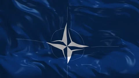 NATO Flag in a 3D animation Vídeos de archivo 249615621