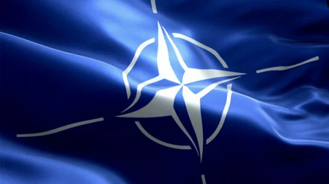 NATO Flag Animation Stock Footage 34521392