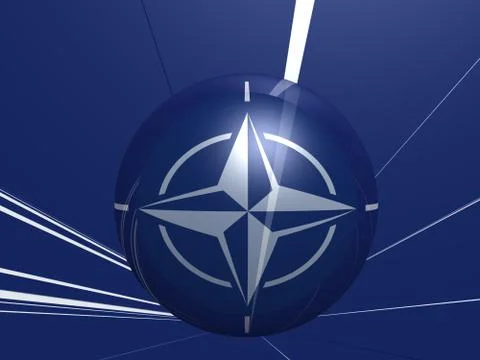 Nato flag Foto stock