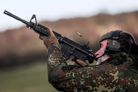 NATO military training 'Project Flytrap 4.5', Oldenburg In Holstein, Germany - 2 Foto stock