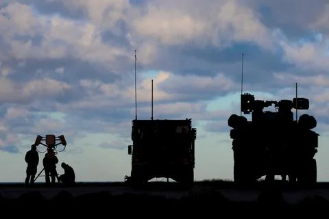 NATO military training 'Project Flytrap 4.5', Oldenburg In Holstein, Germany - 2 Foto stock