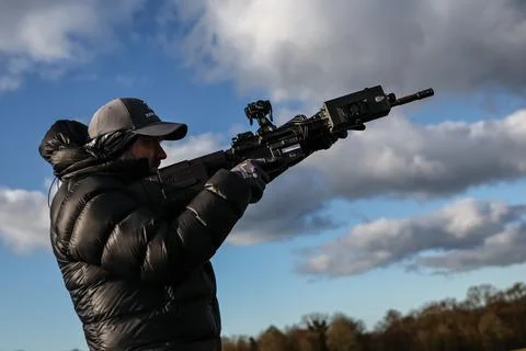 NATO military training 'Project Flytrap 4.5', Oldenburg In Holstein, Germany - 2 库存照片