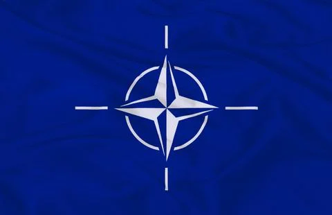 NATO texture Flag 스톡 일러스트