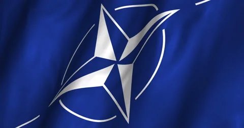 Nato waving flag 4K Video stock 51395639