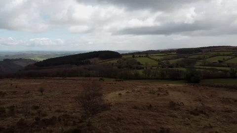 Nattadon Ramparts, pulling back drone footage. Stock Footage 151994323