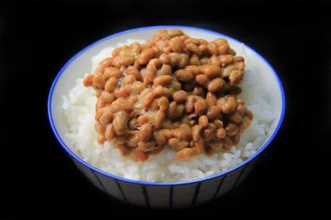 Natto rice Stock Photos