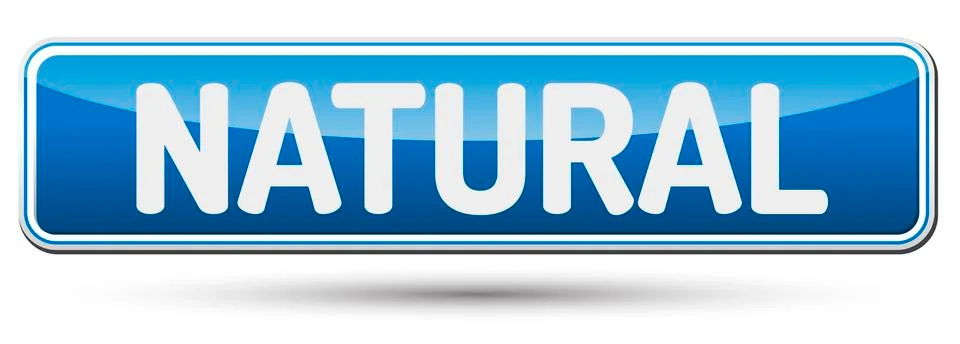 NATURAL - Abstract beautiful button with text. Stock Illustration